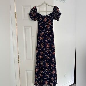 Altar’d State Navy Blue Floral dress size S